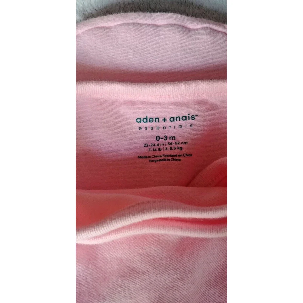 Swaddle 0 To 3 months girls Aden and Anais pink comfort blanket baby infant